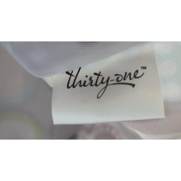 Thirty-One Small Tote Bag Multicolor Geometric‎ Pattern Structured Modern - Picture 5 of 8